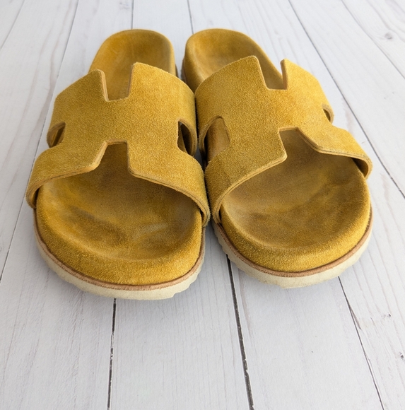 Homers Artisan • Suede H Slide Sandals - Picture 8 of 8